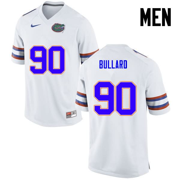 NCAA Florida Gators Jonathan Bullard Men's #90 Nike White Stitched Authentic College Football Jersey BNB1164NW